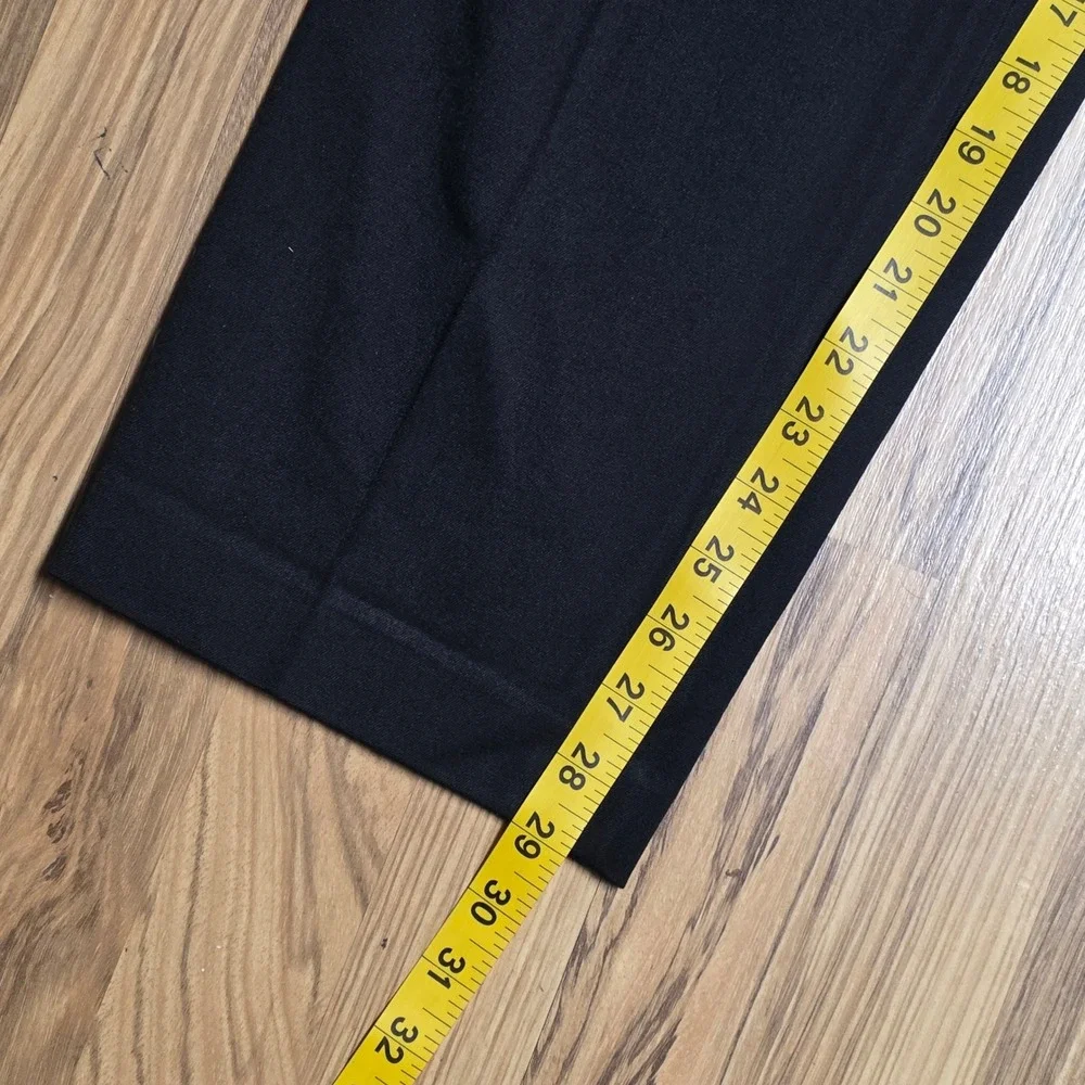 Vintage Talbots Stretch Dress Pants‎ Women's Size 10 Black Straight Leg